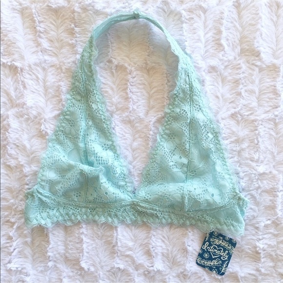 Free People Pale Blue Halter Bralette - Picture 3 of 4